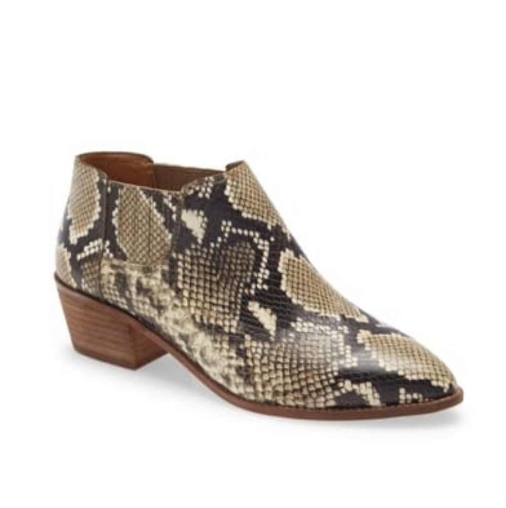 MADEWELL leather Snakeskin Chelsea Boots